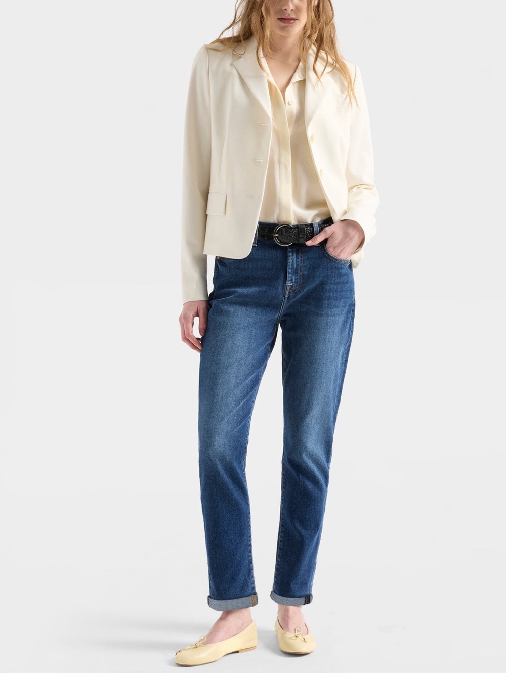 7 For All Mankind “Josefina” Skinny Ankle Boyfriend Fit Jeans Size 30